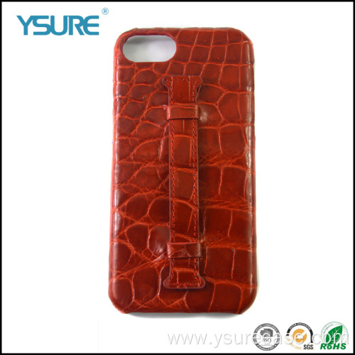 Genuine Leather case for IPhone13 with crocodile skin